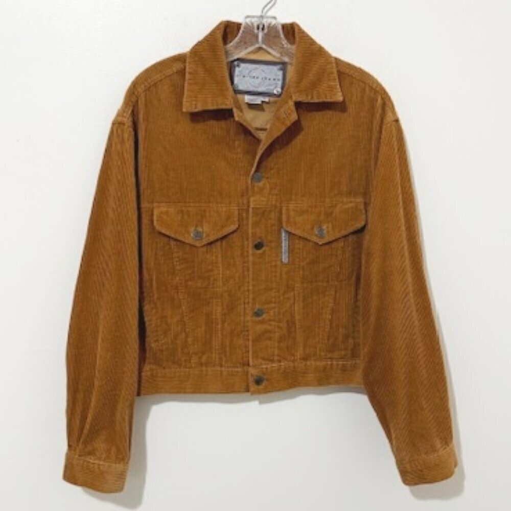 Vintage 90's Limited Jeans Golden Tan Corduroy Retro Jacket Y2K Men's Size L